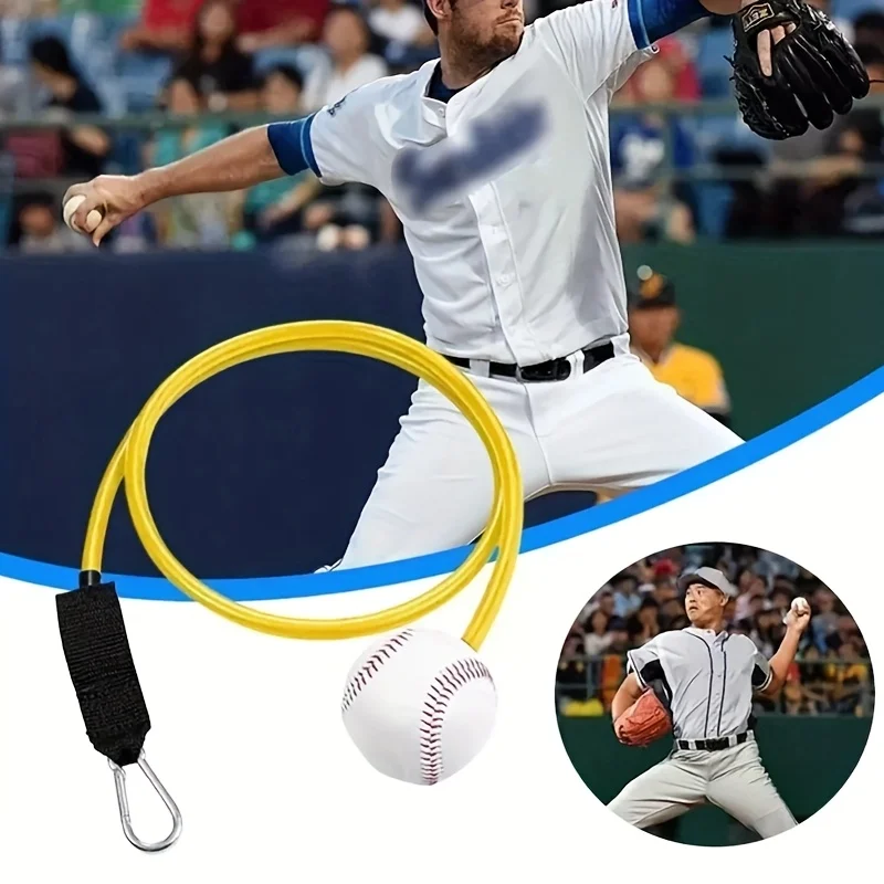 Rubber Baseball Resistance Trainer New Durable Potable Arm Strength Training Elastic Adult Baseball Pitching Bands