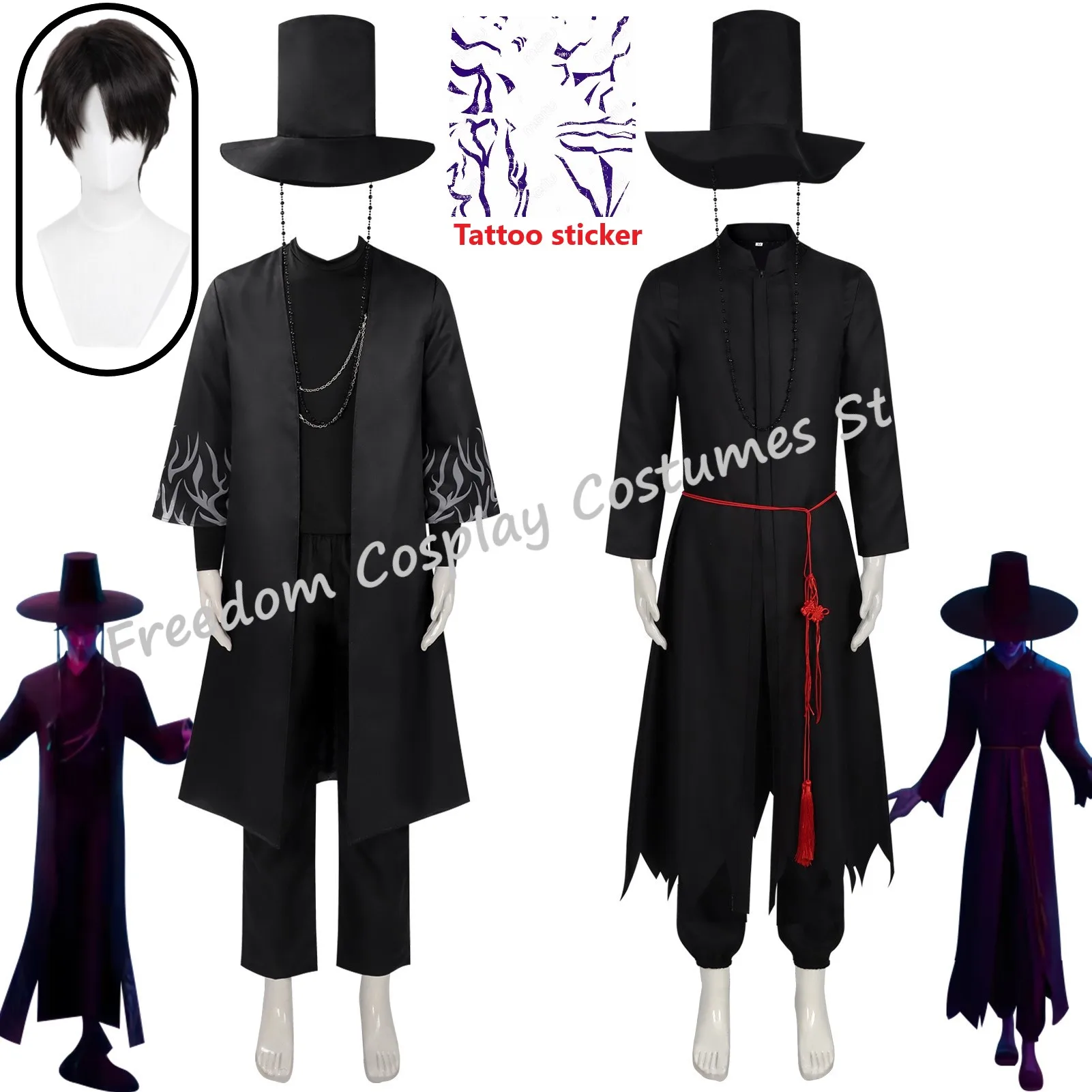 

IN STOCK Jinu Cosplay Anime Movie Saja Boy Group Singing Korea Style Boy band Idol Halloween Party Costumes