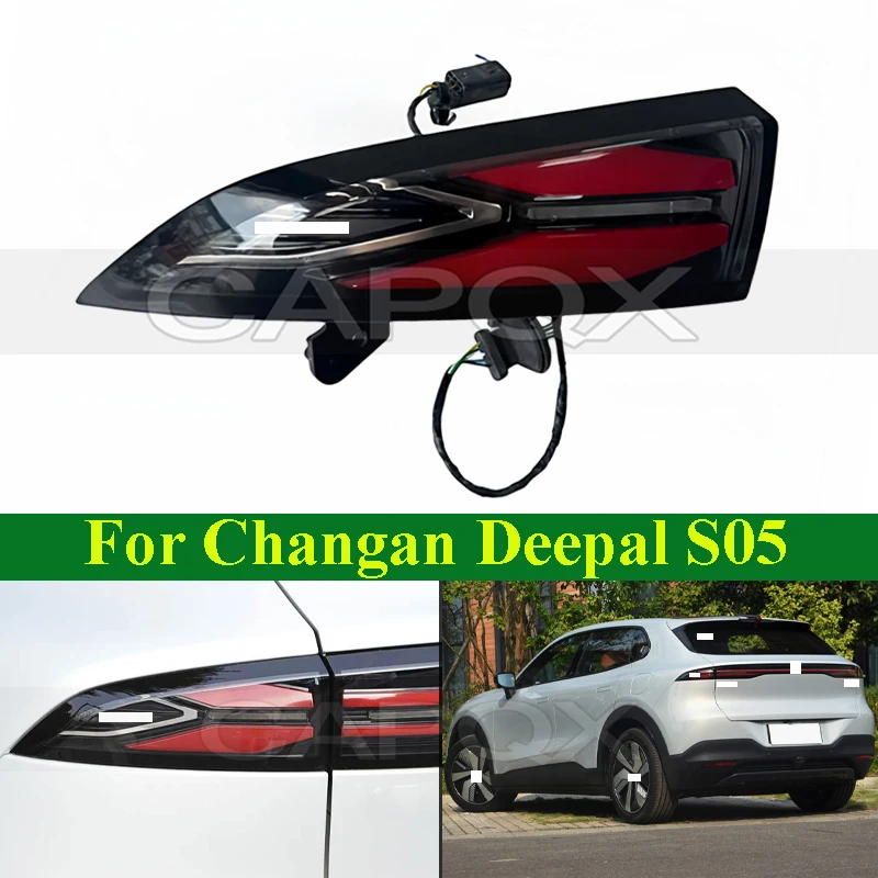 CAPQX Rear Bumper Tail Light Tail Lamp For Changan Deepal S05 Taillight Taillamp Rear Turn Light Brake Light