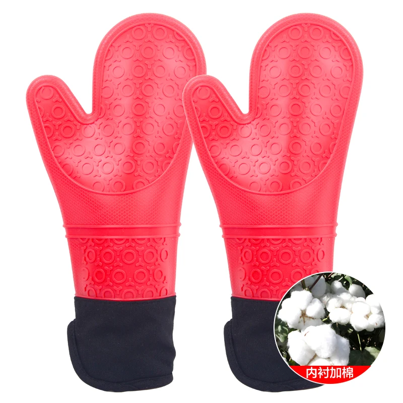 

Silicone Anti-Scald Heat Insulation Gloves High Temperature Resistant Microwave Oven Thickened Steam Box Oven Special Use Gloves