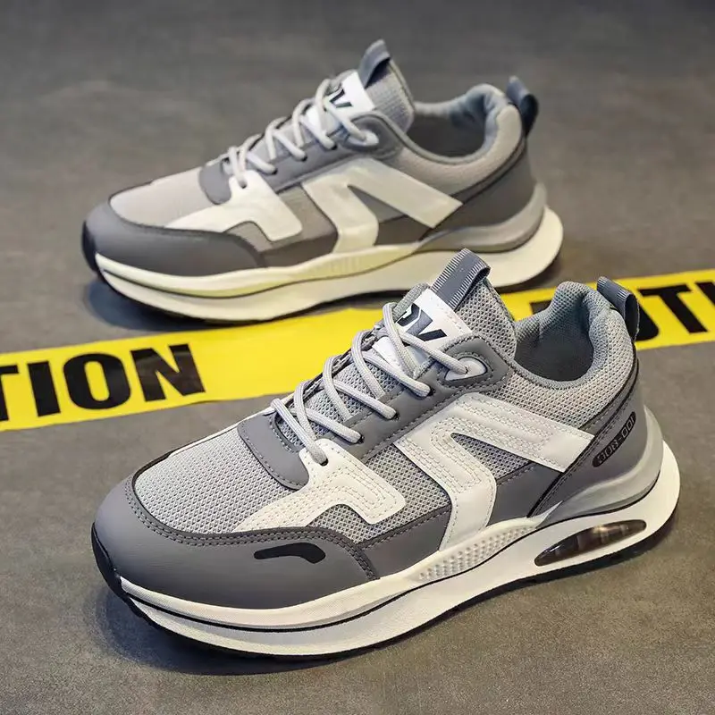 Men Sneakers Outdoor Casual Lace-up Shoes Men 2025 Fashion Breathable Non-Slip Platform Running Sport Comfortable Dad Shoes Male
