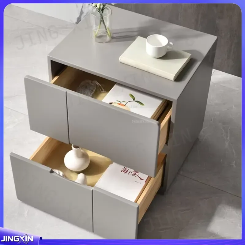 Custom for Luxury Bedroom Nightstand Side Table with Drawer Modern Dressing Room Storage Cabinet Villa Home Furniture Decor