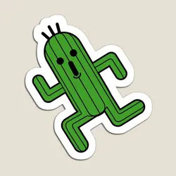 Final Fantasy Cactuar imán lindo decoración pegatinas divertido juguete colorido bebé soporte magnético refrigerador niños hogar niños
