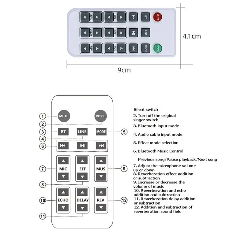 A13E-Wireless Microphone Fixed Frequency 1 Channel For Church Meeting For Party Karaoke Professional Show Handheld Mic