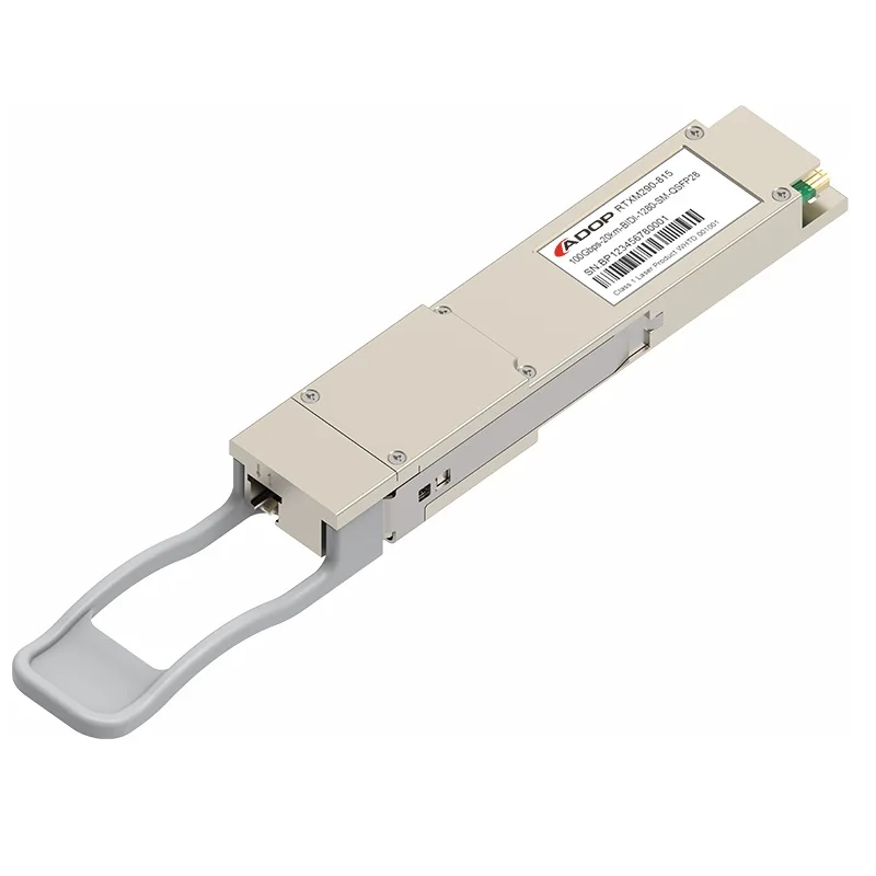 ADOP for Cisco Compatible QSFP28-BIDI-100G 100GBASE-SR BiDi QSFP28 SWDM4 100m DOM Duplex LC MMF Optical Transceiver Module