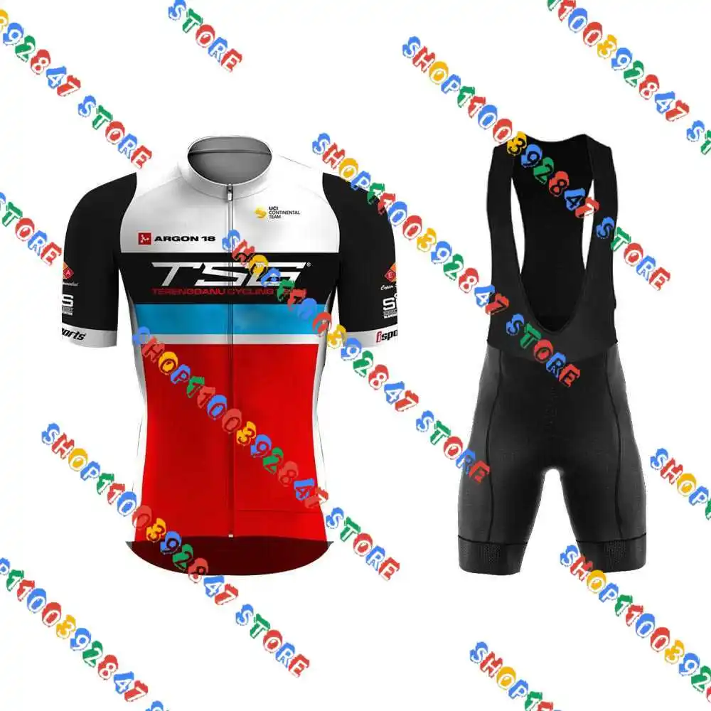 Completo Terengganu Polygon TSG Cycling Team Cycling Jersey Set Man Summer MTB Race Cycling Road Bike Clothing