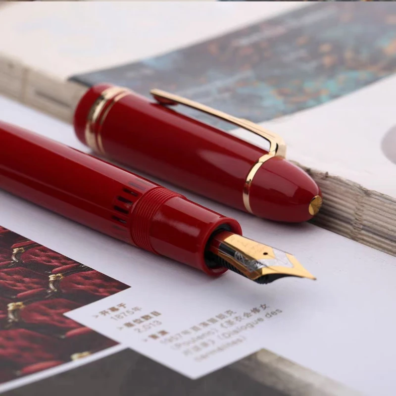 

P141 MAJOHN Final Craftsman Pen Металлический медный поршень Поглощение чернил 8 40 Солнцезащитный наконечник, двухцветный наконечник ручки Легкий корпус ручки из смолы