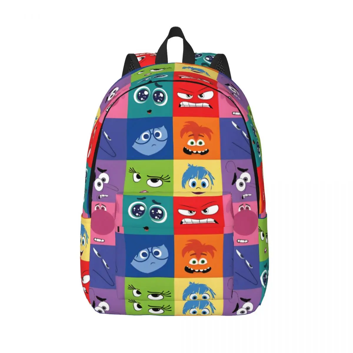 

Inside Out Character Face Backpack for Kindergarten Primary School Student Cartoon Bookbag Boy Girl Kids Daypack Gift