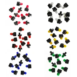 10Pcs Halogen Bulb T10 194 168 W5W 5W and T10-V2 Bases Signal Interior Car Light Lamp Bule Amber Red Green Yellow White