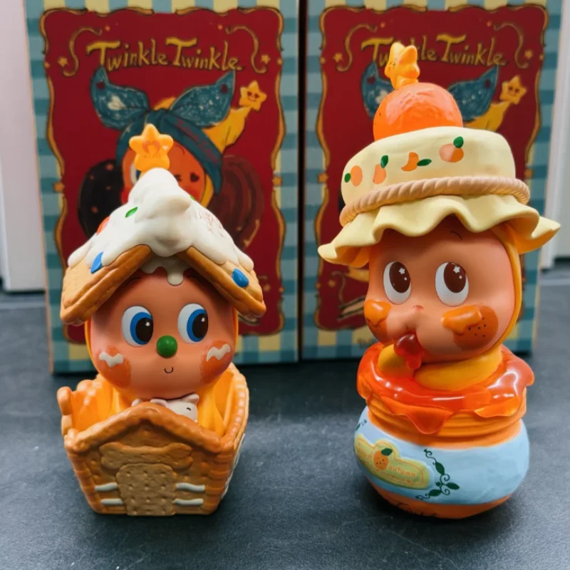 Pop mart estrela pessoas delicioso momento série caixa cega estatuetas de mesa brinquedos da moda ornamentos coleção brinquedo presente surpresa