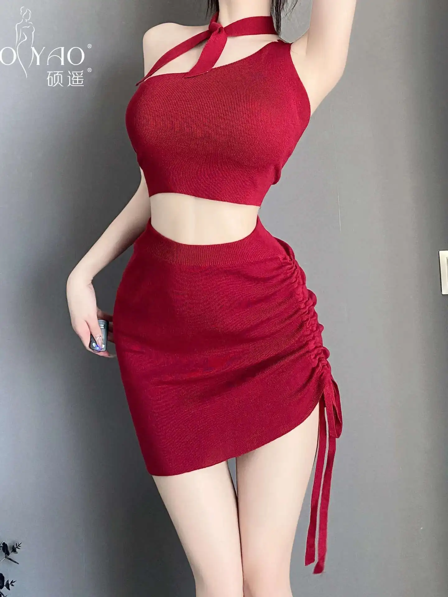 Koningin Sexy Nachtclub Stijl Skew Schouder Top Trekkoord Verpakt Hip Trui Jurk Elegante Hot Sexy Vrouwen Mini Jurk Top 5QN