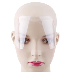 50Pcs/Set Hair Salon Hairspray Masks Cutting Coloring Face Protecting Barber SuppliesTransparent Disposable Plastic Face Shield﻿
