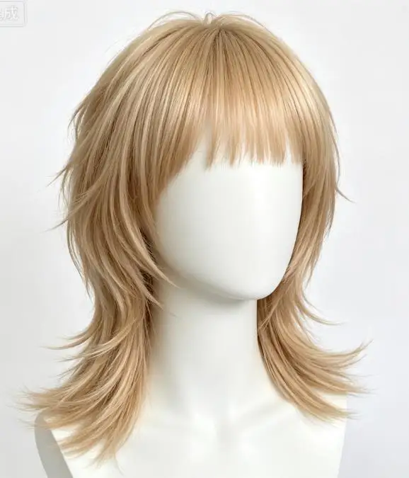 Trendy ladies have layered styling wigs, short hairstyles, and fashionable personalized hair covers