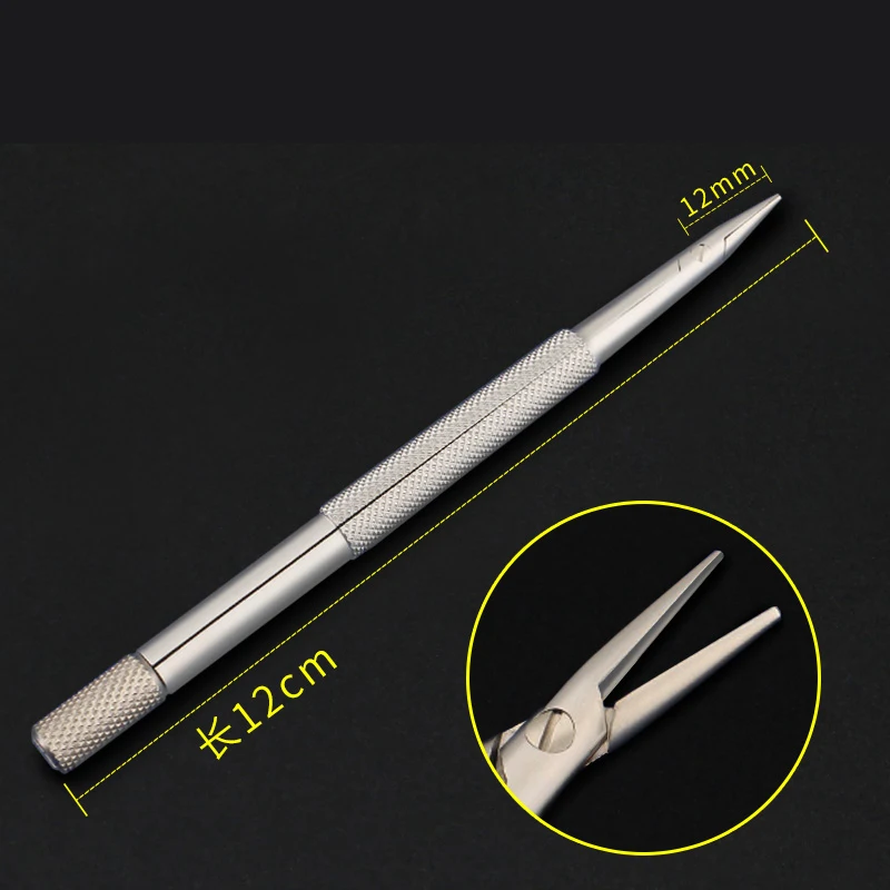 Blade holder Stainless steel ophthalmic surgical blade holder Fixed clamping blade Microscopic instrument