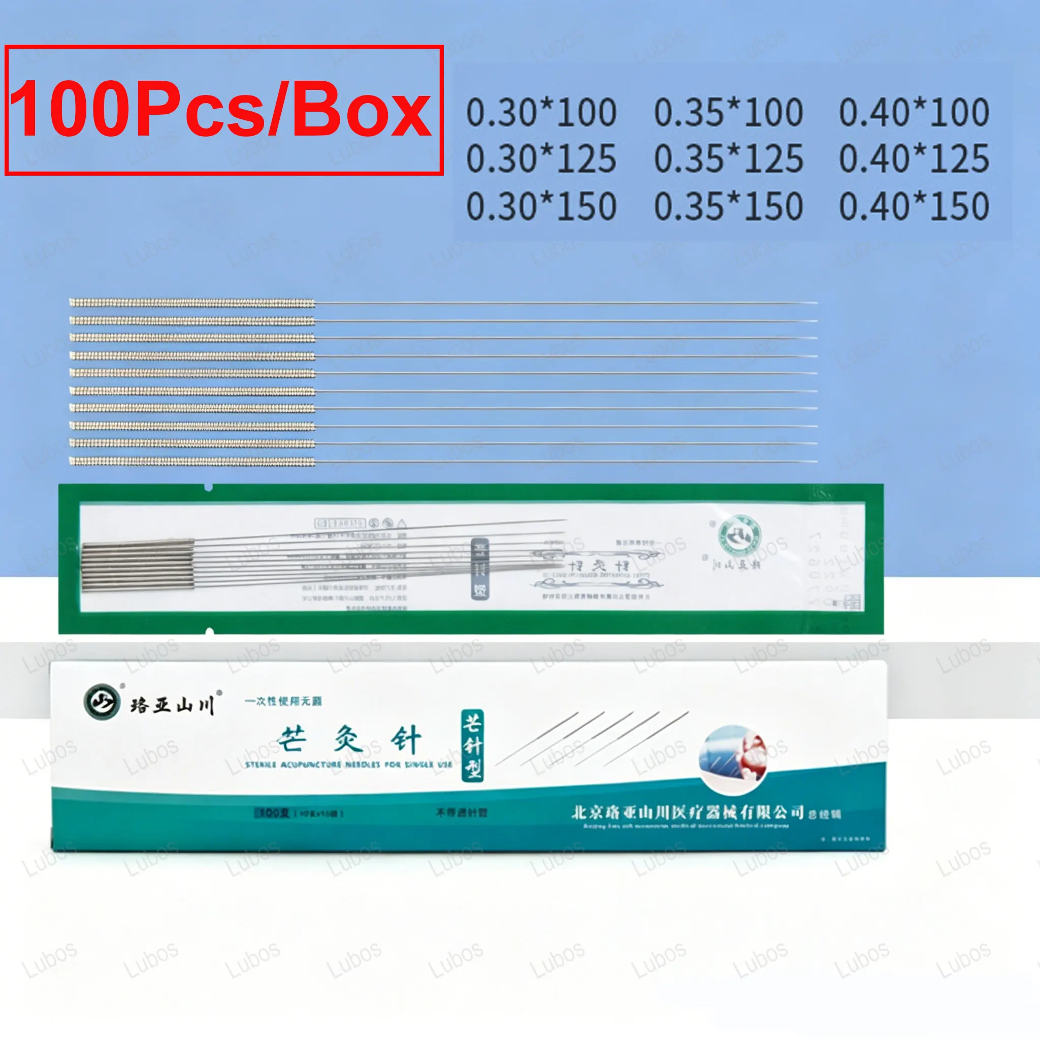 

200Pcs Disposable Sterile Acupuncture Long Needles Body Massager ZhenJiu Needles 0.35*100mm/0.40*125mm 4 inch 5 inch Acupuncture