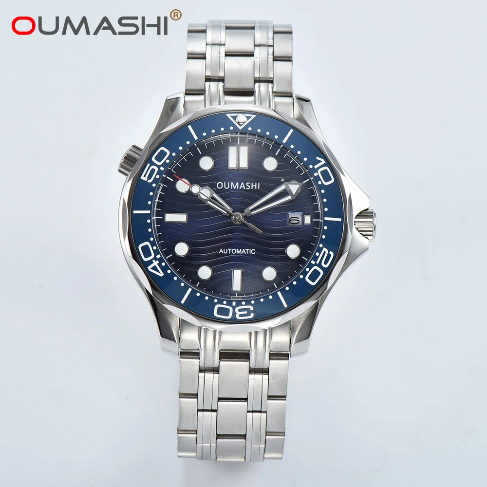 OUMASHI Haima Style Meiyouda 8215 Automatic Mechanical Luxury Men\'s Watch Waterproof Stainless Steel 904L Sapphire Glass Watch