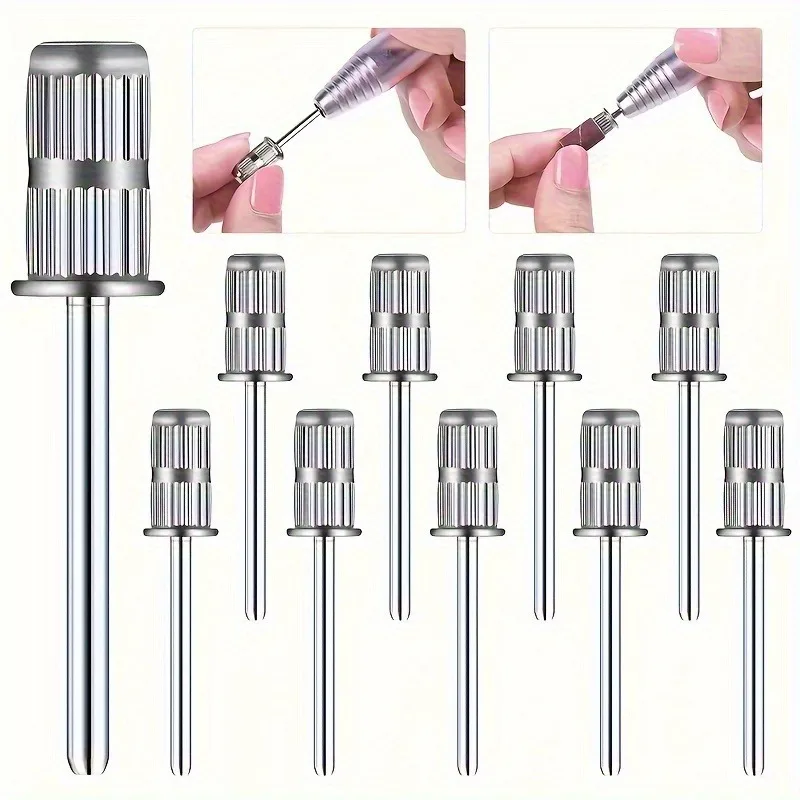 1/5/10pcs PCS Nail Drill Bits Sanding Bands Caps Mandrel Grip Cutters For Manicure Pedicure Machine Tools