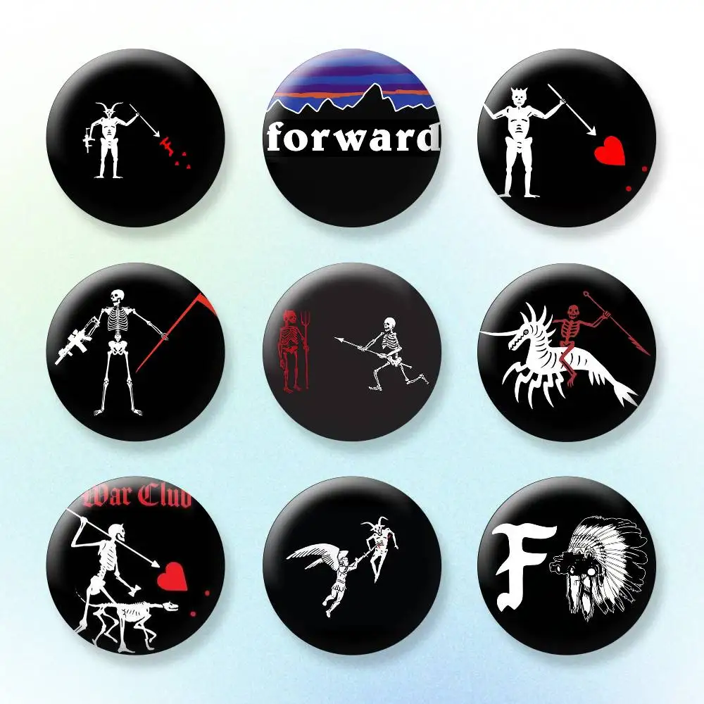 

Pirate Forward Observations Group Badges Creative Tinplate Button PinsBrooch Badge Clothes Backpack