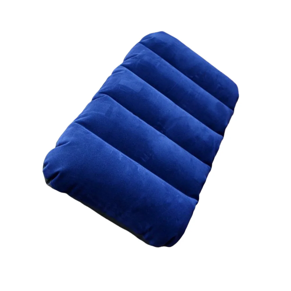 

Blue Inflatable Cushion Chair Back Pillow Portable Outdoor Camping Accessories Nap Pillow Inflatable Cushion Camping Accessories