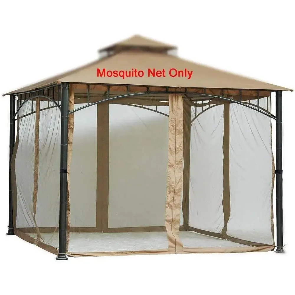 12x12 Replacement Mosquito Net for Gazebo with 4 Panels, No Side Walls Included