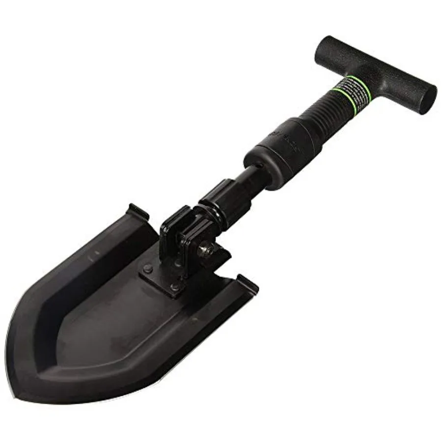 

Delta Class Pay Dirt Shovel 1 lbs with Folding Capabilities Durable 3Cr Steel Black Oxide Finish for Outdoor Exploring Hiking