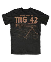 MG 42 Premium Men T-Shirt MP40 MP44 Army Tactical Short Sleeve Casual  Harajuku TShirts