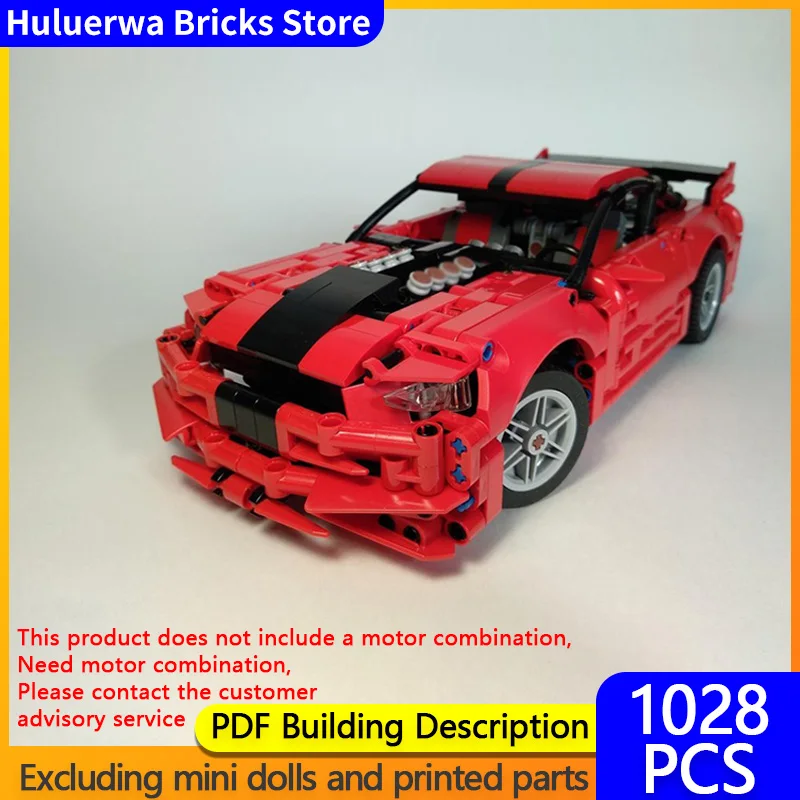 

Модель скоростного гоночного автомобиля MOC, строительные кирпичи, Mustang Hypercar, модульная технология, подарки, праздник, сборка, детские игрушки, костюм