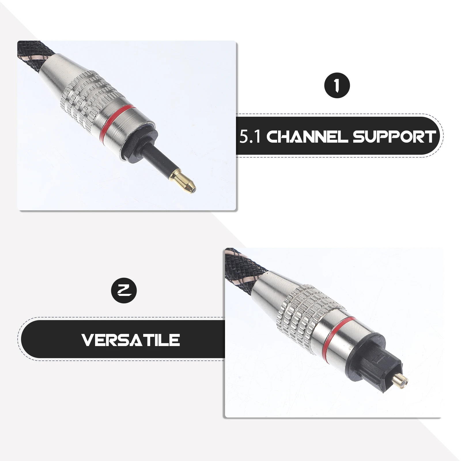 

Digital Optical Cable 5.1 Fiber For Long Length Durable Transmission Cord Extension Fiber Optic Audio Cable 5.1
