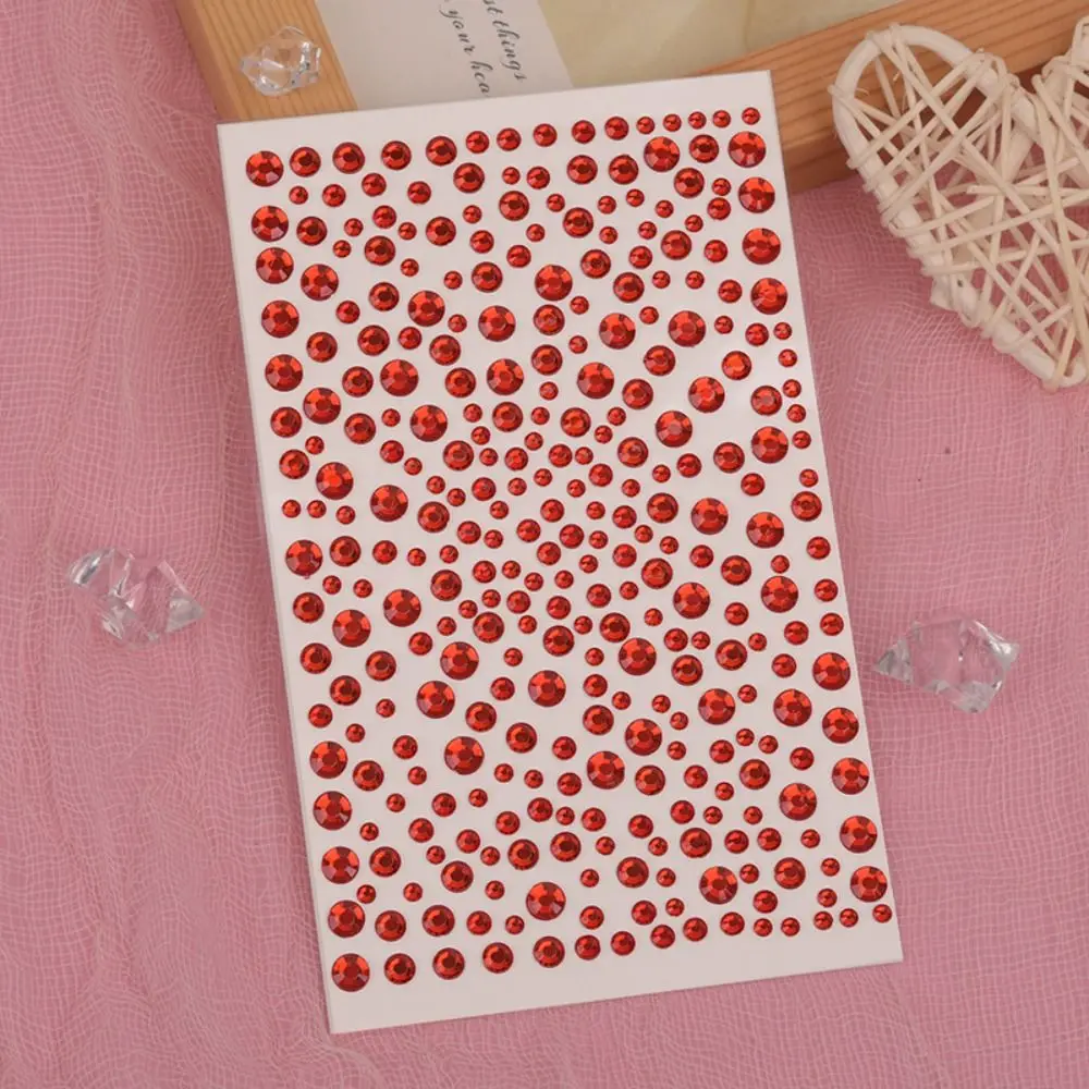 

Fashion 3D Face Jewelry Stickers Mixed Colorful Rhinestone Stickers Eyes Shadow Crystal Pearls Disposable Tattoo Stickers Women
