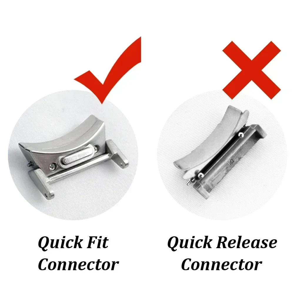 حزام فاخر سريع التركيب لساعة سامسونج جالاكسي 7/6/5 40 مللي متر 44 مللي متر سوار من الفولاذ المقاوم للصدأ لـ GALAXY 6Classic 43 47 مللي متر بدون فجوة
