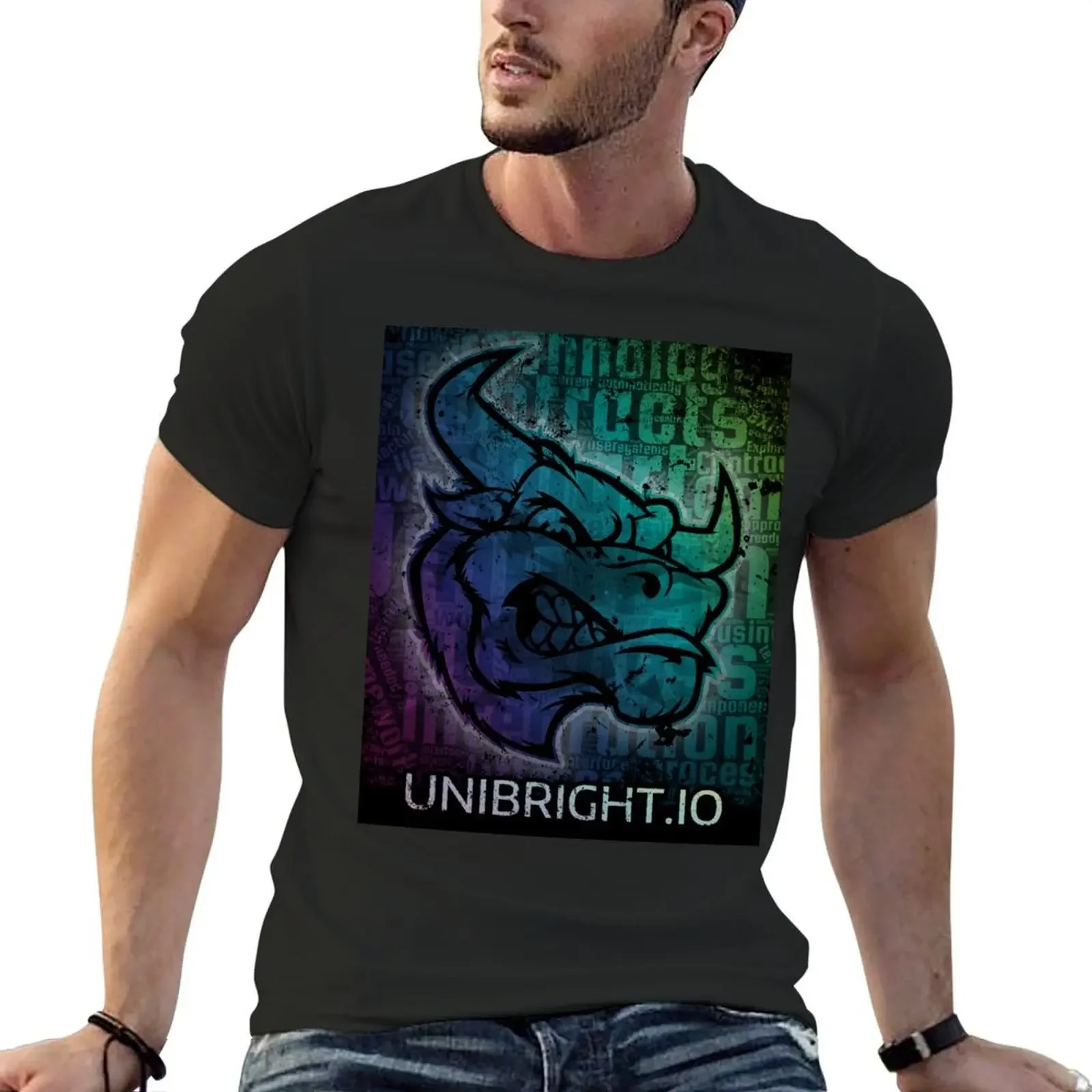 

Unibright Bull T-Shirt plus sizes essential t shirt tees sweat shirts, men