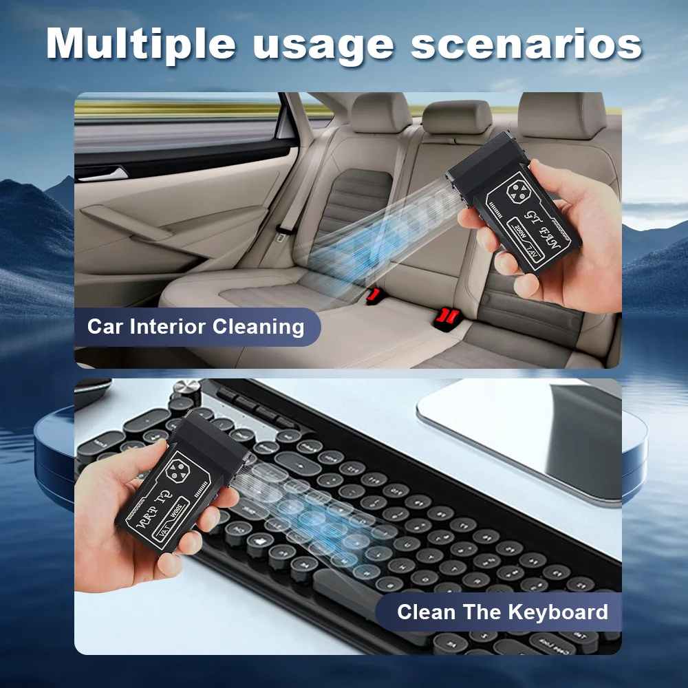 140000 RPM Mini Turbo Jet Fan 3-Speed Regeling Real-Time Batterij Display Windsnelheid 54 m/s Auto Computer schoonmaken Tool