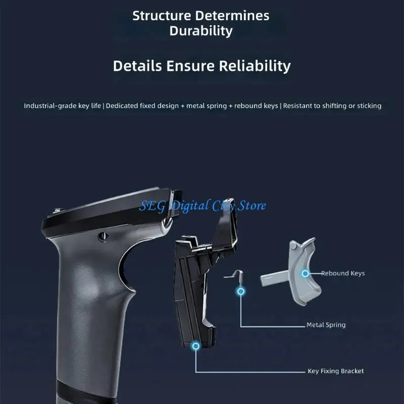 U75B USB Handheld Barcode Scanner Label Reader Maker for POS Input, Driverless Computer Link, Retail Symbol Reading Device for