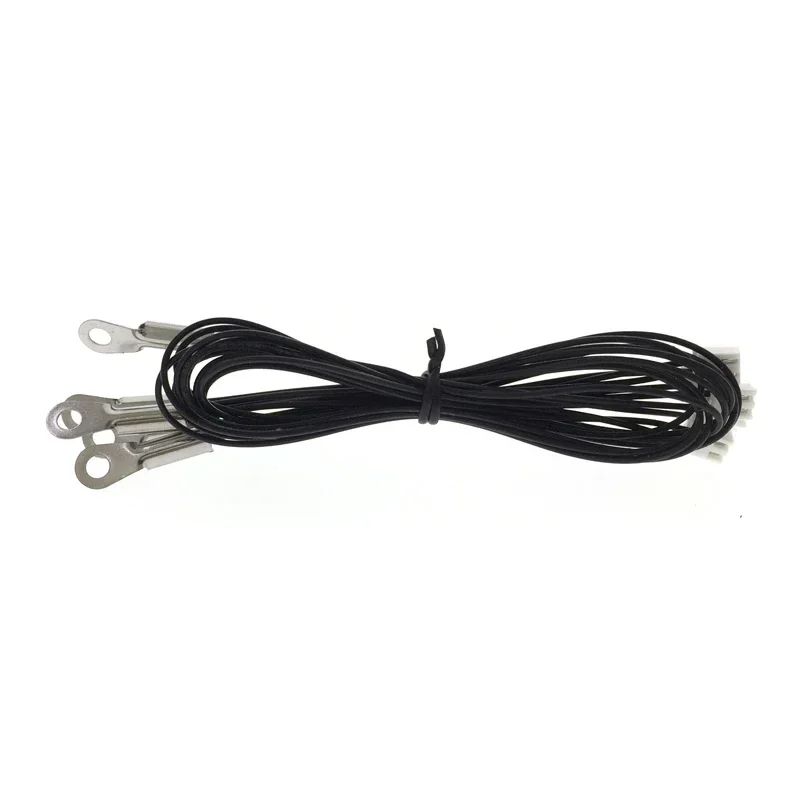10PCS M4 NTC Thermistor 10K B3950 Surface Fixed  Probe  High Temperature Wire 24AWG Long 30CM XH2.54- 2P Plug