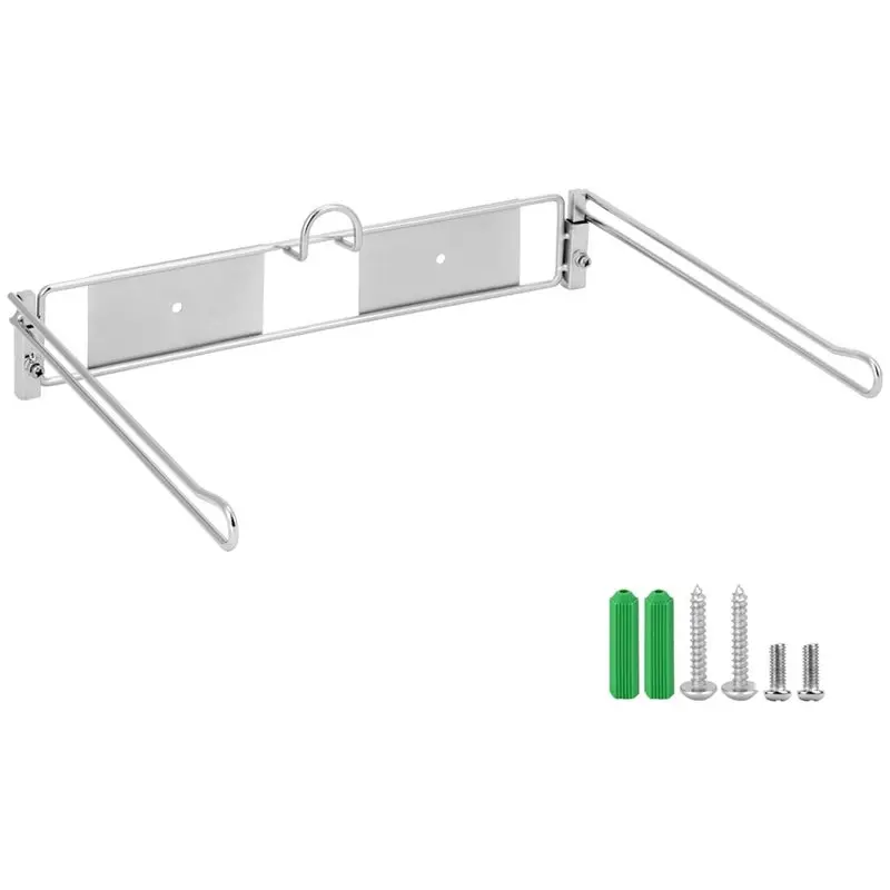 NEW HOT In Stock-Wall Mounted Plastic Bag Organizer With Screws, T-Shirt Bag Rack Holder, Fits Standard Bags