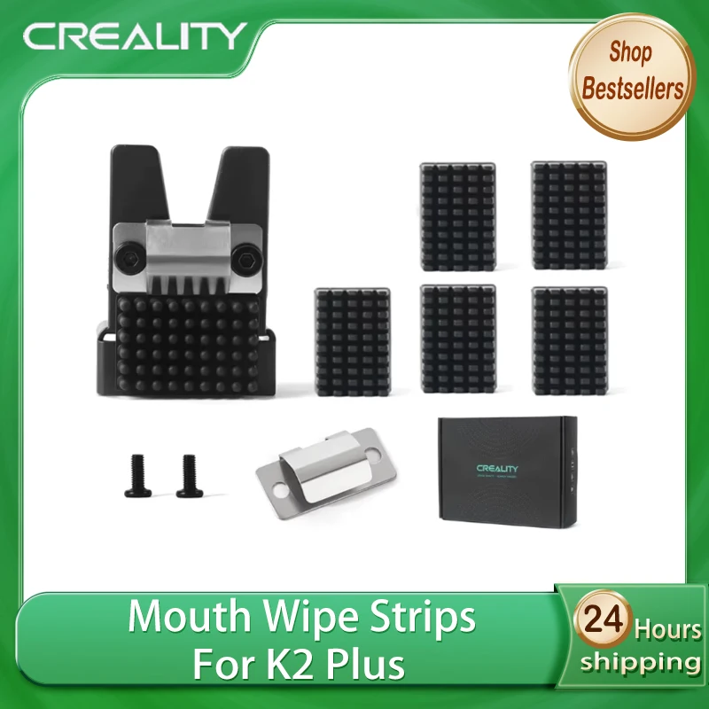 

Оригинальные полоски для протирки печатающей головки Creality K2 Plus, 12.25×5.5×17мм, 6 шт. для 3D-принтера K2 Plus, новые запчасти