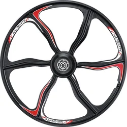 26inch 6 Spoke Blade Lightest Strongest Magnesium Alloy Bicycle Wheels For Electric Mountain Bike