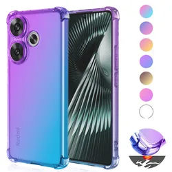 Gradient TPU Case for Xiaomi Redmi 13 13C 12 12C 10C 10 2022 Protective Cover Shockproof Transparent Fundas Coque Capa