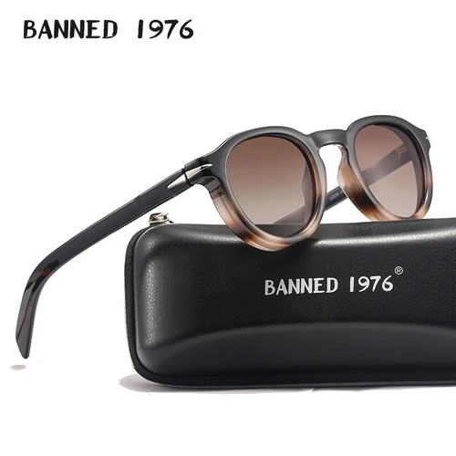 Gafas de sol polarizadas Vintage a la moda para hombre y mujer, gafas de sol Retro para conducir, para pescar, gafas de sol de diseñador de marca de lujo UV400, gafas femeninas