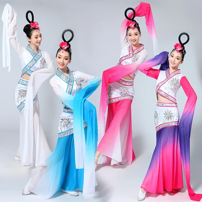 new women's adult classical water sleeves ethnic dance Yangko clothing mining Wei dance costumes dance performances clothing