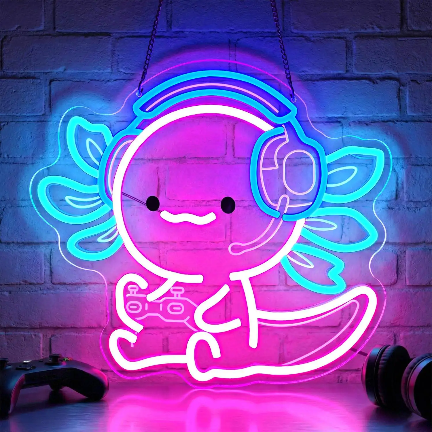 cute-axolotl-gaming-neon-sign-headset-controller-led-neon-wall-light-for-gamer-room-bedroom-teens-room-game-setup-room-decor