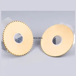 110-200mm 5pieces High Speed Steel Circular Saw Blade Cobalt-containing Titanium Plated Slitting Slotting Rotary Tool