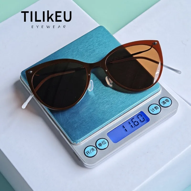 

New Trendy Men's Premium Nylon Sunglasses Designer Retro Titanium Screwless Frames Women's UV-Protective Polarized Sunglasses