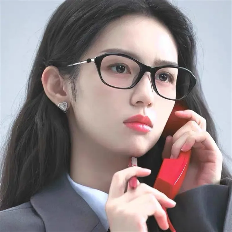 

Корейские ретро-очки с защитой от синего света, оправа для девочек, без декора, для мужчин, милые декоративные компьютерные очки