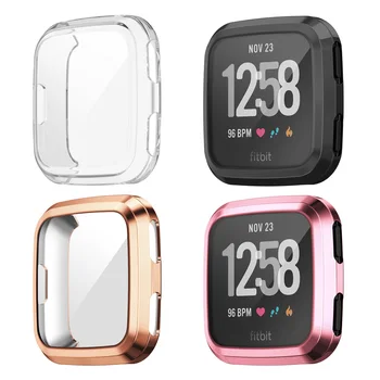 Weiche Fall Für Fitbit Versa 1/Versa 2/Versa 3/Versa 4/Versa Lite Volle Abdeckung Schutz Shell für Fitbit Sense 2/Sense Bumper Fall