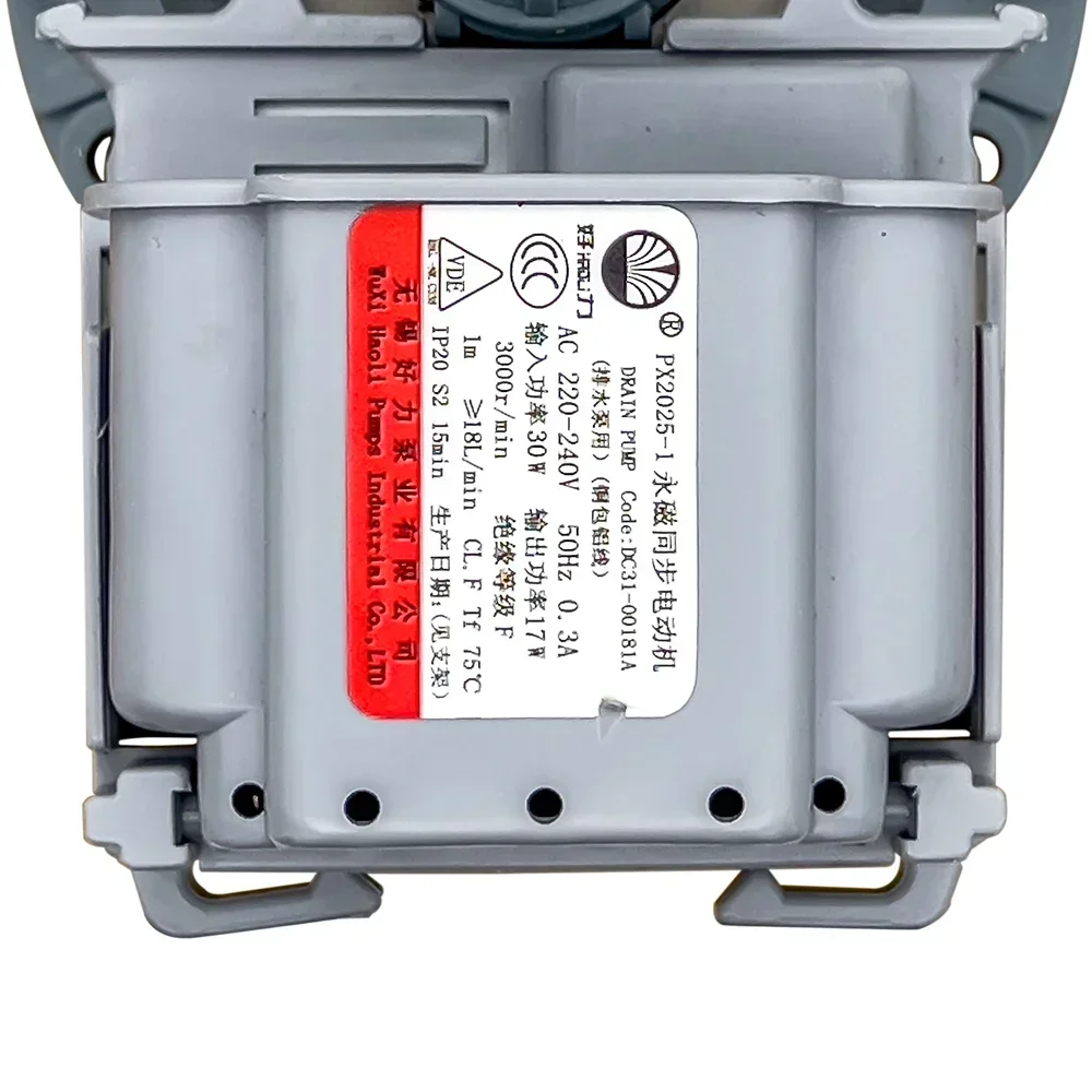 Nuevo PX2025-1 220-240V 50Hz 30W 3000r/min DC31-00181A Motor de bomba de drenaje para lavadora Samsung piezas de drenaje