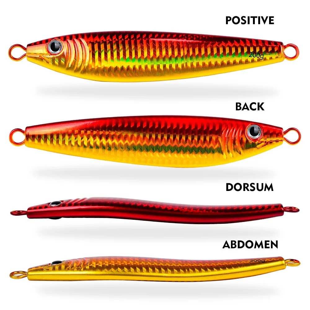 1 قطعة الرصاص الأسماك بطيئة تهزهز إغراء عيون ثلاثية الأبعاد سريع غرق المياه المالحة المعادن تهزهز الطعم لقارب الصيد الماكريل طويلة الصب أعماق البحار #4