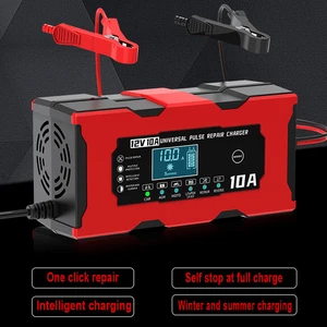 Auto -Batterie -Ladegerät für elektrische Motorräder, intelligentes Säure -Blei, AGM -Gel PB, Lithiumreparatur, 12 V, 10a, 14,6 V 10 Hauptverkaufsbatterie Moto 12V 12AH Gel - №7