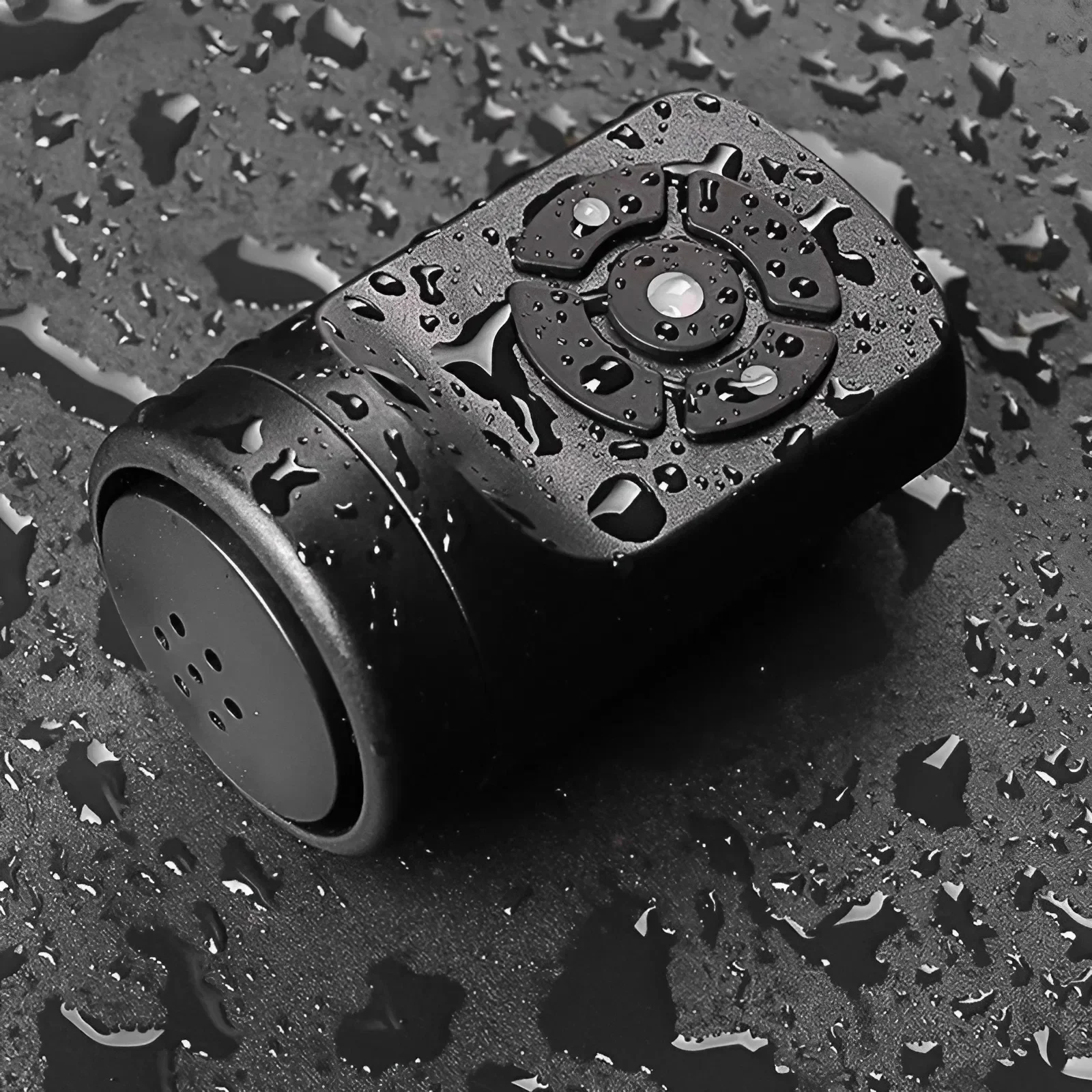 USB 충전식 슈퍼 시끄러운 자전거 전기 경적 벨 사이클링용 - 블랙 ABS 12V 100dB