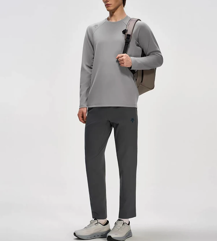 Men's and Women's Same Style Training Wear Thin Bottoming Shirt Round Neck Long Sleeve Top 2026 Autumn New Style DESCENTE